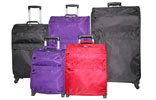 ig-1426 Diamond Polyester Ultra Light Trolley Case Set